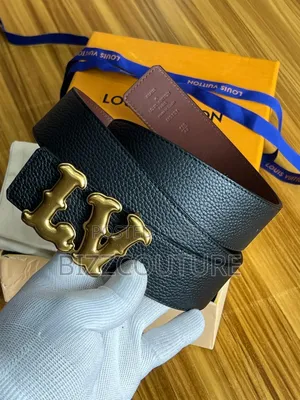Original Louis Vuitton Leather Belts Available in Store