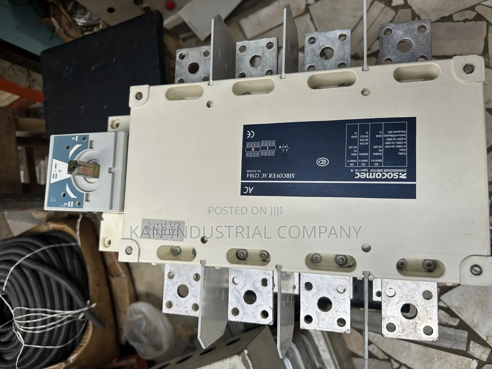 1250amps Socomec Change Over