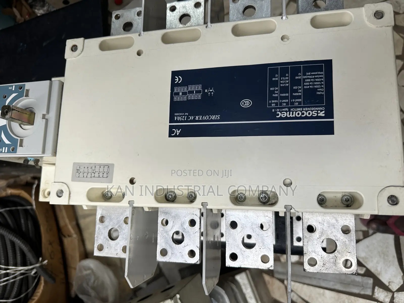 1250amps Socomec Change Over