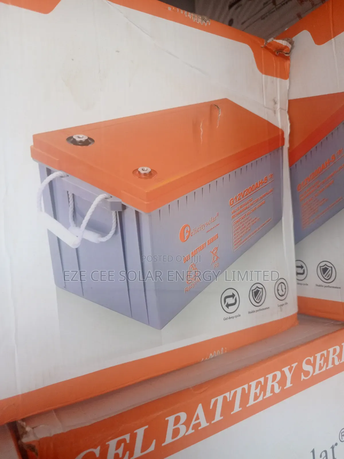 12v 200ahm Felicity Gel Battery