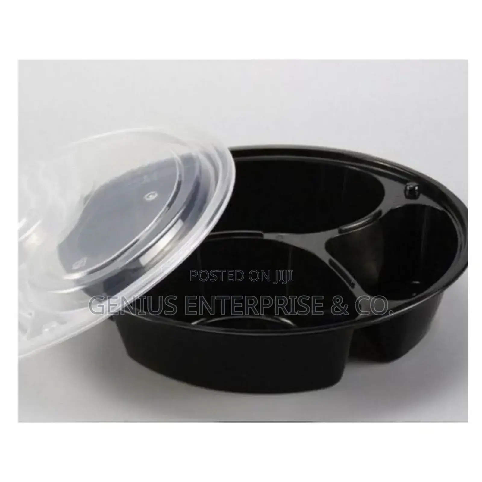 (50pcs) 3 Compartment Microwavable Oven Meal Prep Container