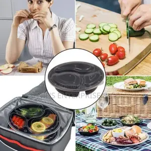 3 Compartment Food Container Pack Plate