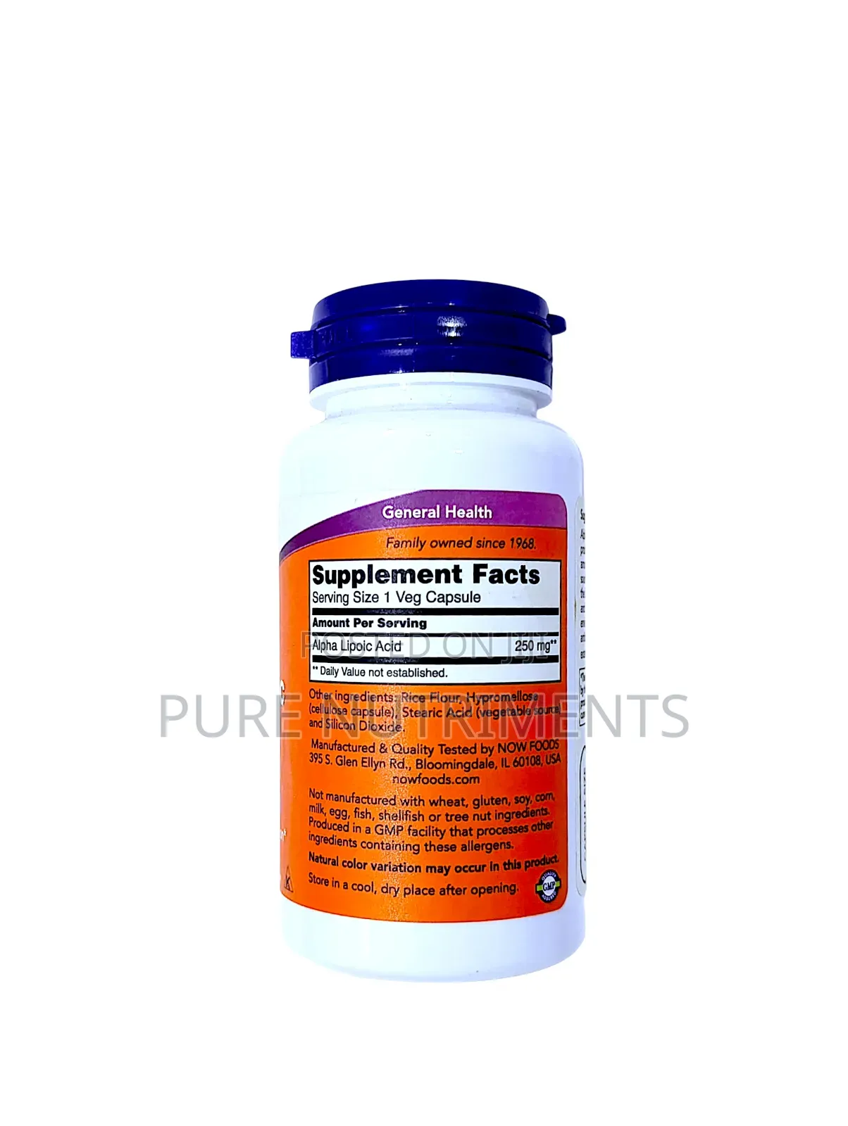Now Alpha Lipoic Acid 250mg