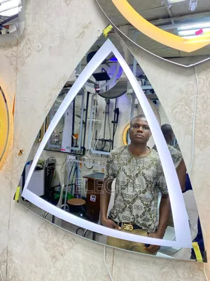 Triangle Bathroom Led Mirror