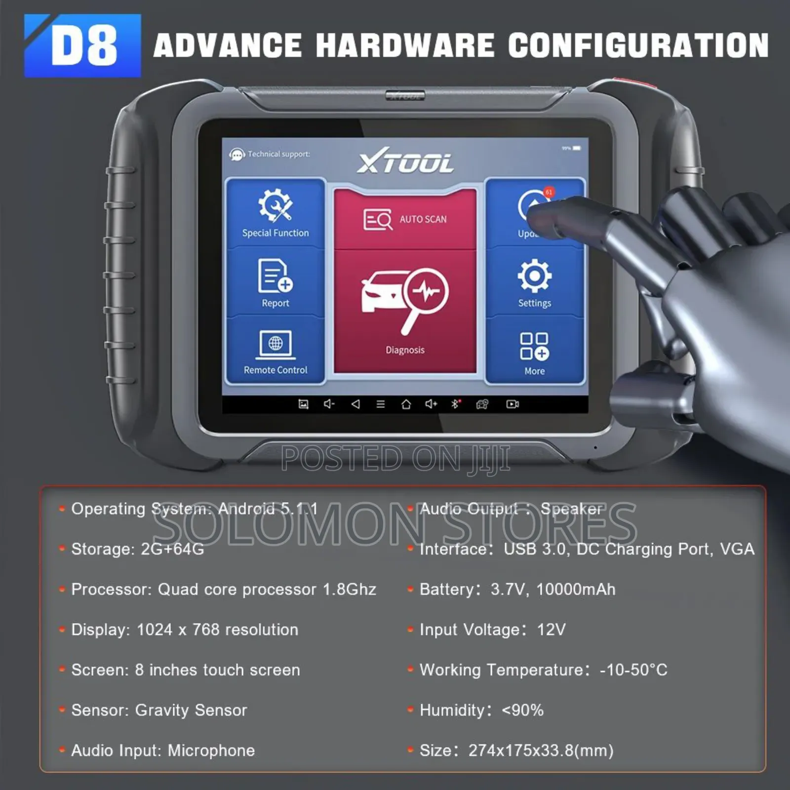 Xtool D8 Advanced Diagnostic Car Scanner Tools