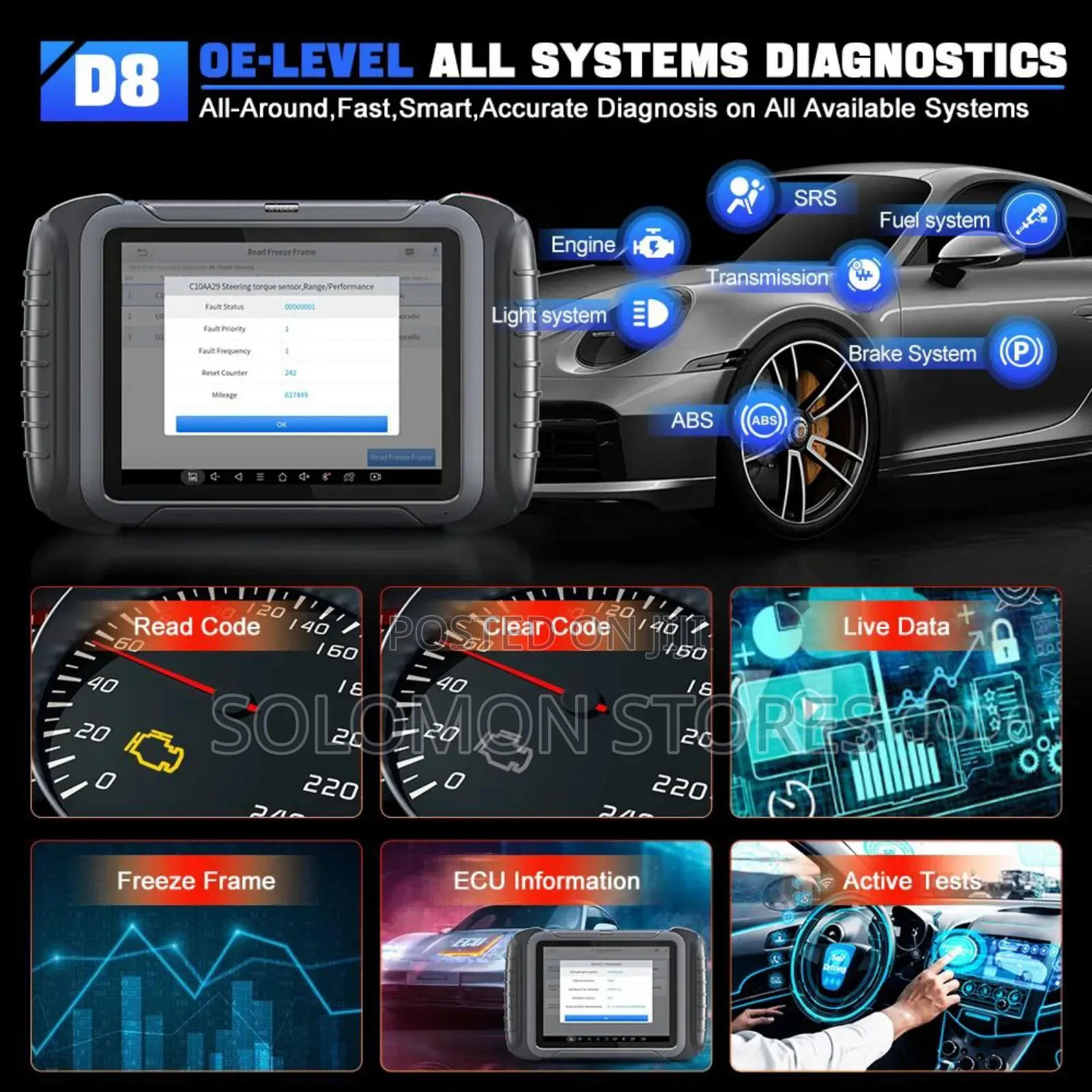 Xtool D8 Advanced Diagnostic Car Scanner Tools