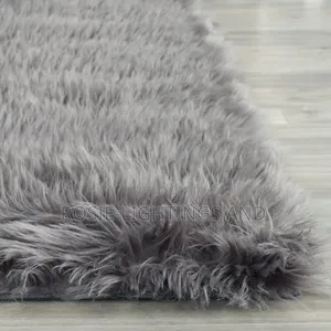 Soft Fluffy Rugs Faux Sheepskin Area Rug (Gray)5 by 7