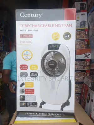 Cantury Electec Prod Century 12"Rechargeable Mist Fanp