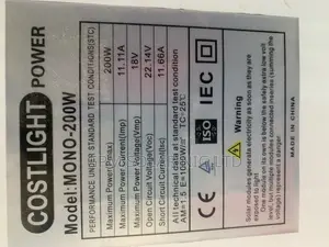 200watts Brand-New Solar Panel