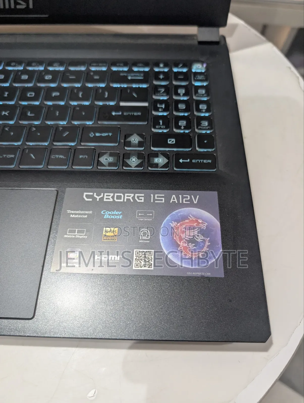 Laptop MSI Cyborg 15 16GB Intel Core I5 SSD 512GB