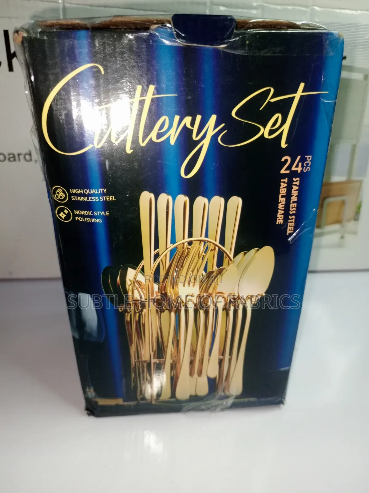24pcs High Quality Cutlery Gold Set