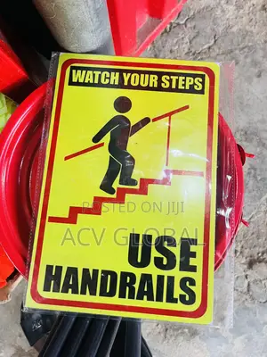 Safety Sign Use Handrails