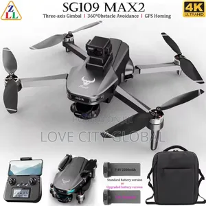 Photo - Sg109 Max 2 Wifi 5g GPS Drone Dual Lens With 2 Batteries
