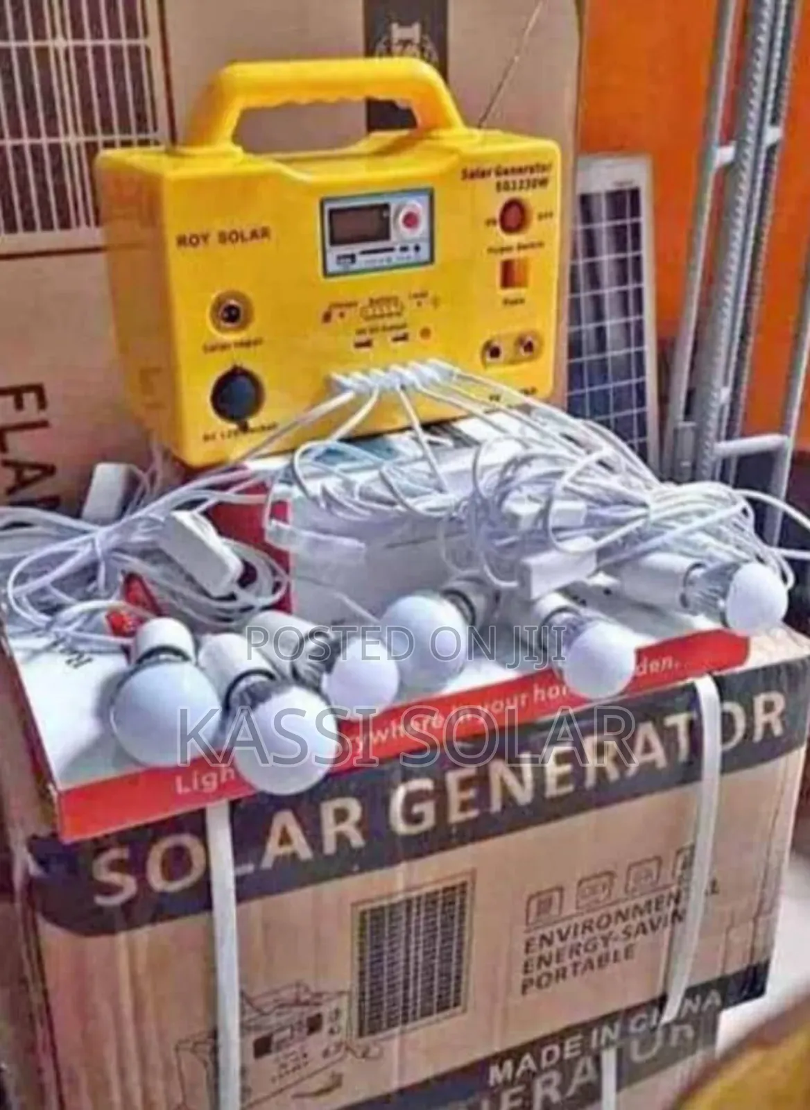 Solar Kit With 8 Bulbs and Panel for 3 Bedroom Flat