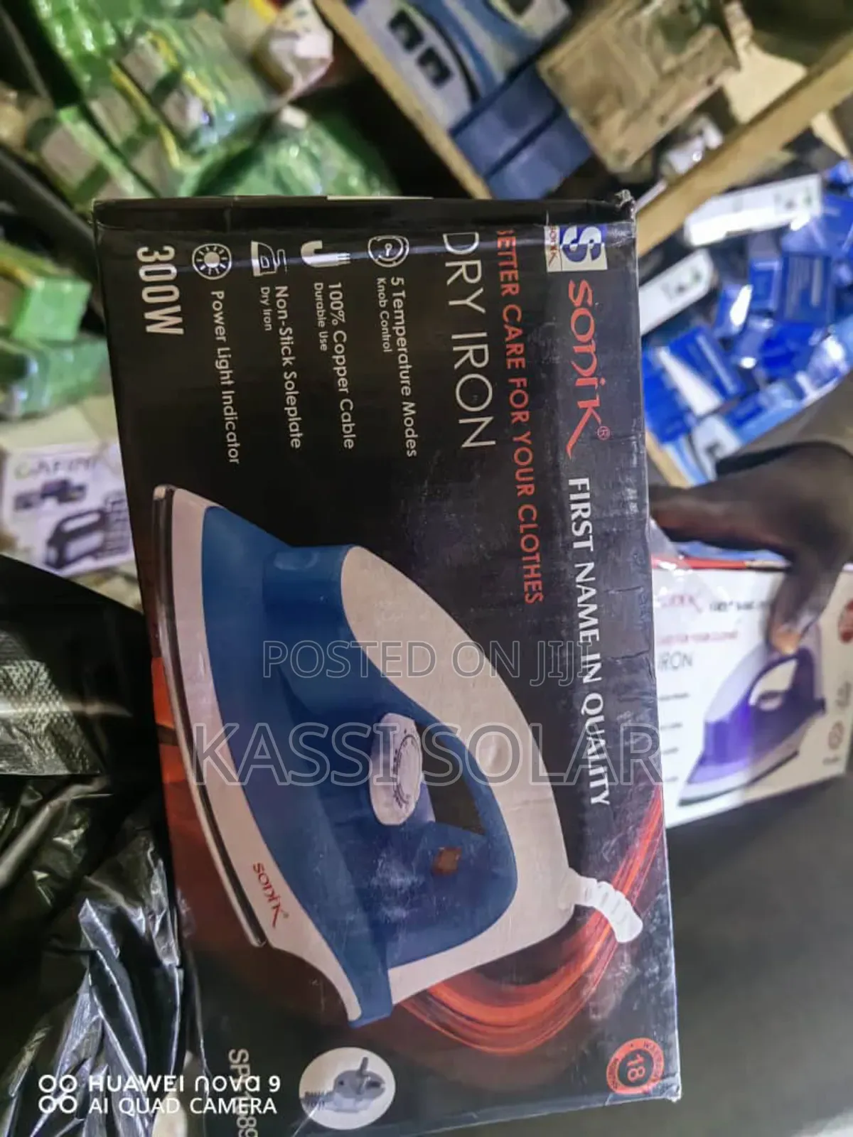 100% Copper Cable Dry Sonik Solar Iron