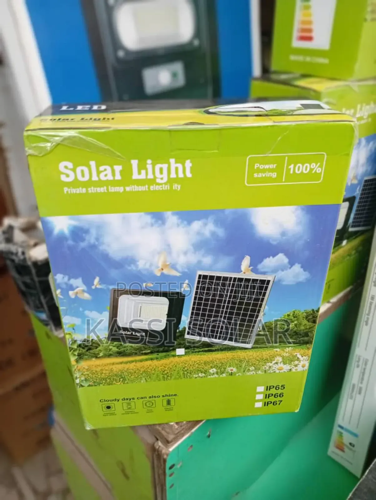 0watts Solar Flood Light With Separate Panel