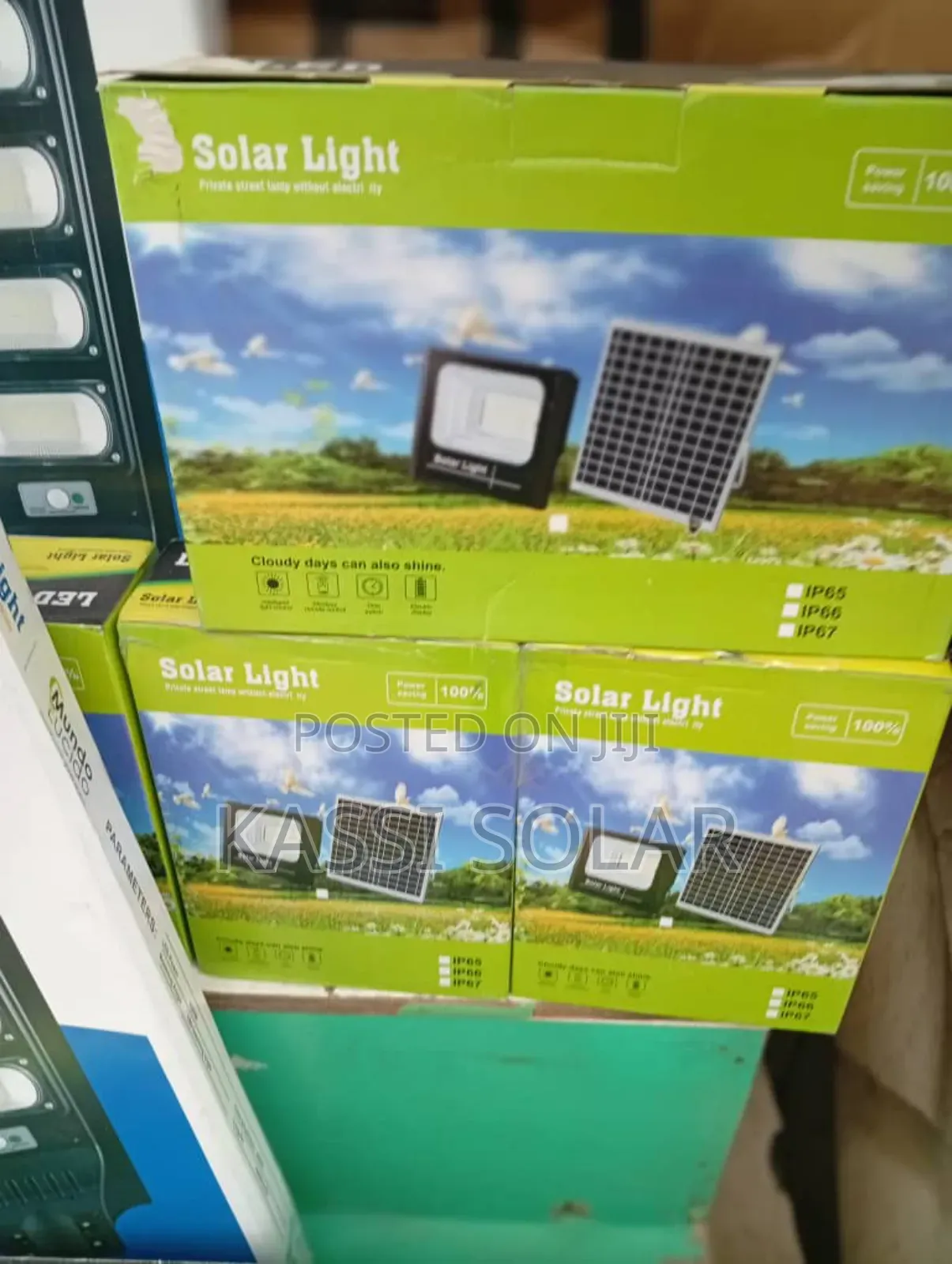 0watts Solar Flood Light With Separate Panel