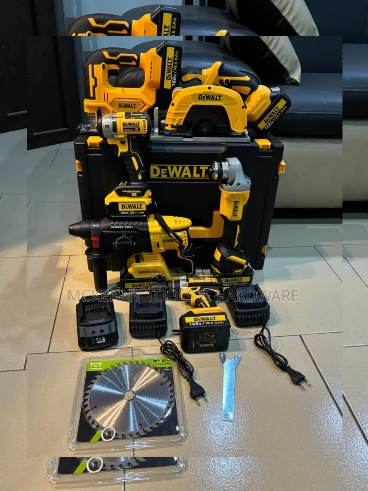Dewalt 6-Tool Cordless Power Tool Combo Kit.