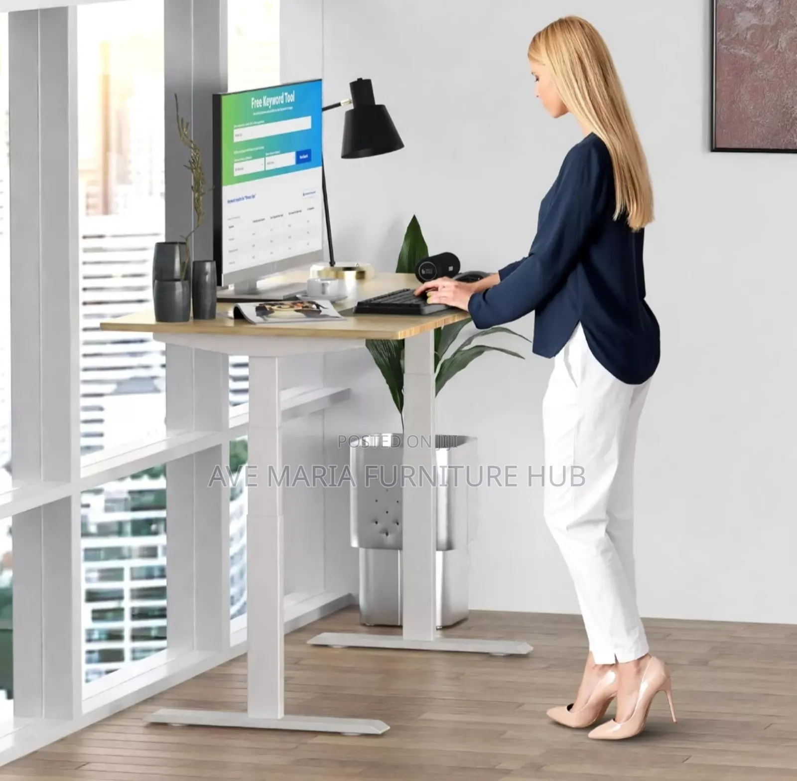 Home/Office Standing Desk, Height Adjustable.