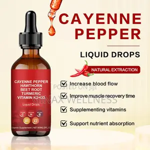 Vascu Flow Cayenne Pepper Liquid Drops With Hawthorn