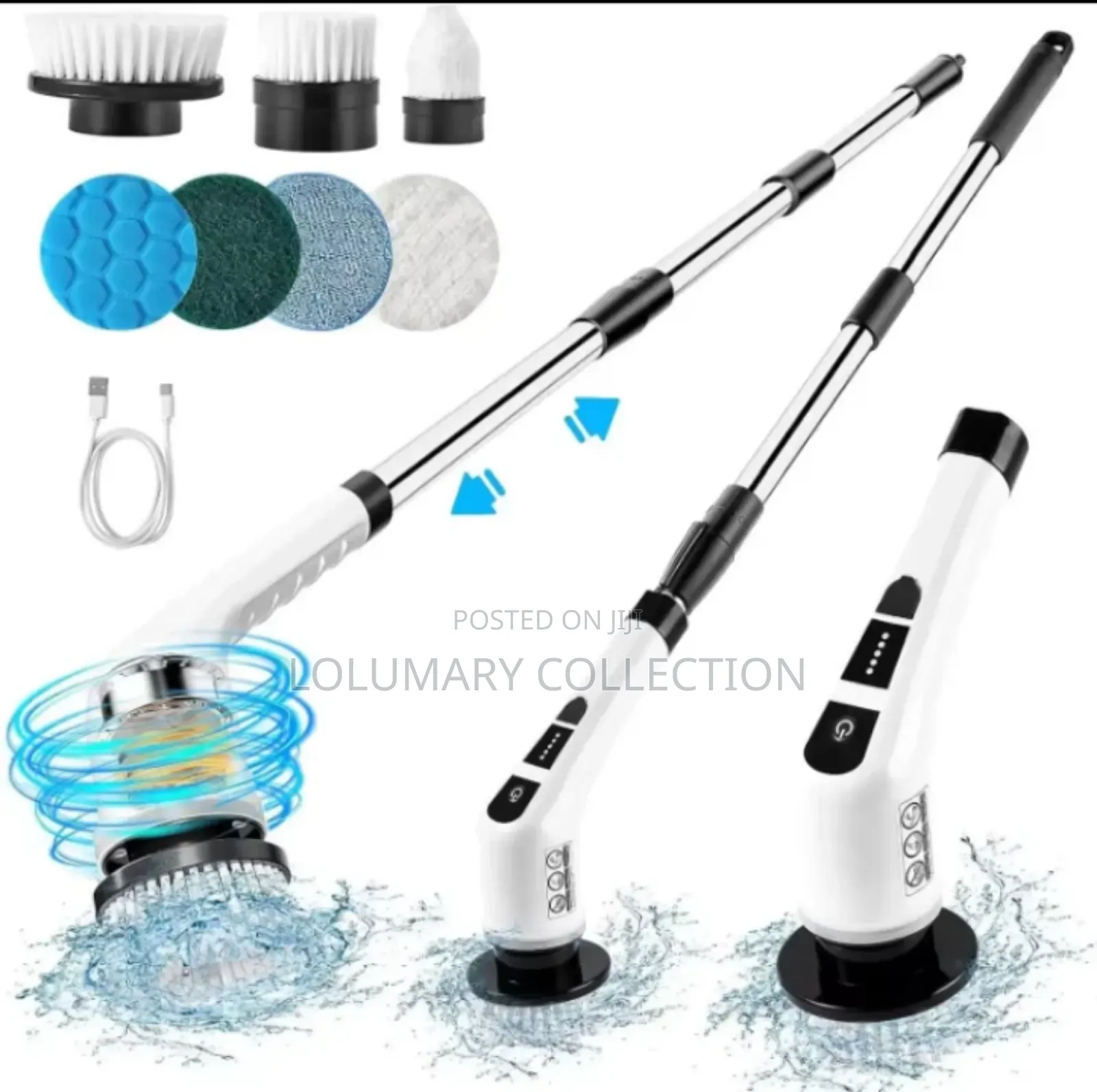 9 in 1 Rechargeable Cleaning Brush / Spin Scrubber