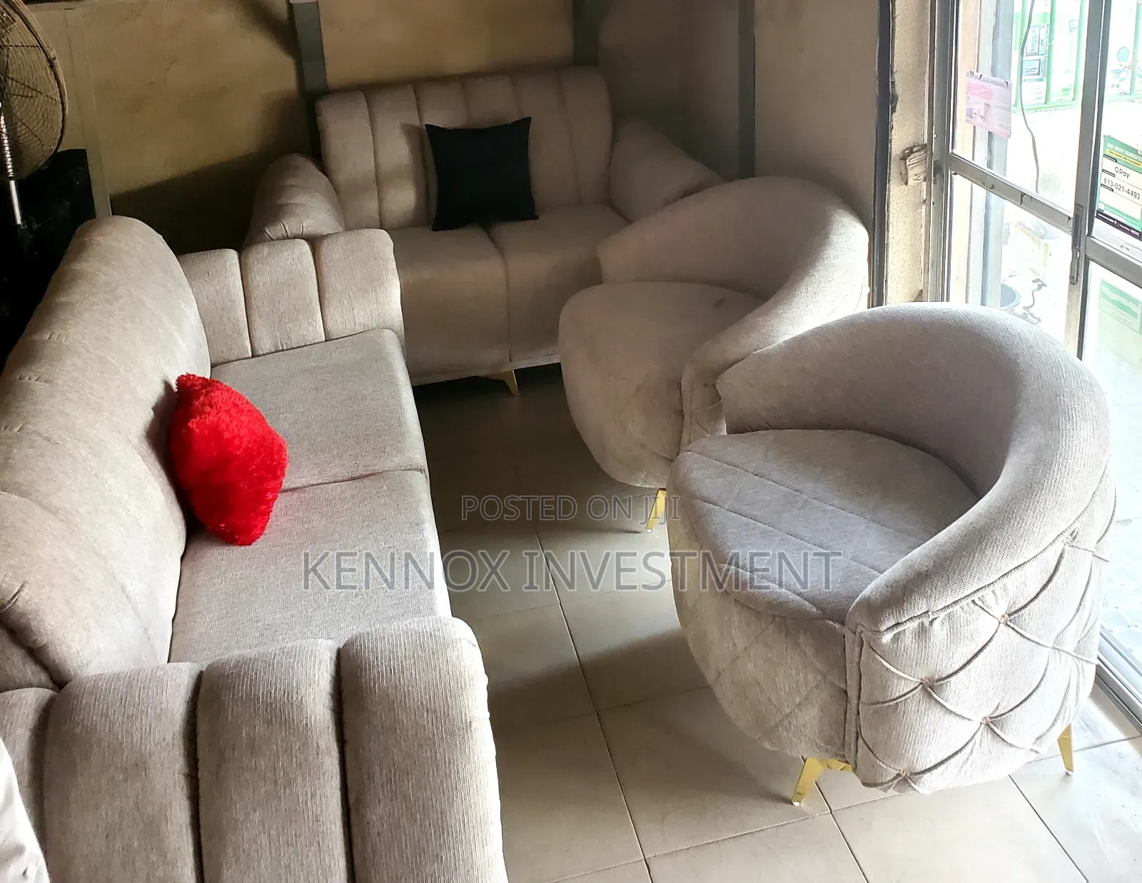 7 Seaters Quality Fabric Chair