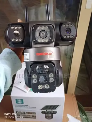Solar Camera 3lens 3view Security Camera It Uses Sim Card