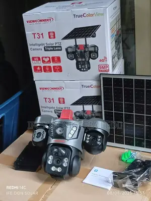 Solar Camera V380 3lens 3view It Uses Sim Card