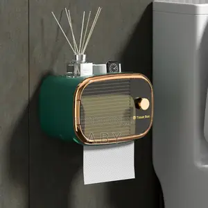 Wall Mounted Tissue Box Paper Roll Gabbage Bag Storage Box