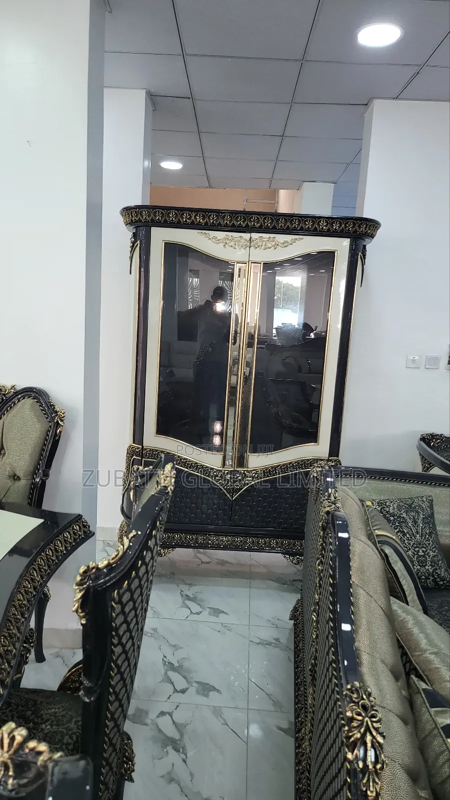 Turkish Royal Sofa With Tv Consoles, Center Table / Mirror