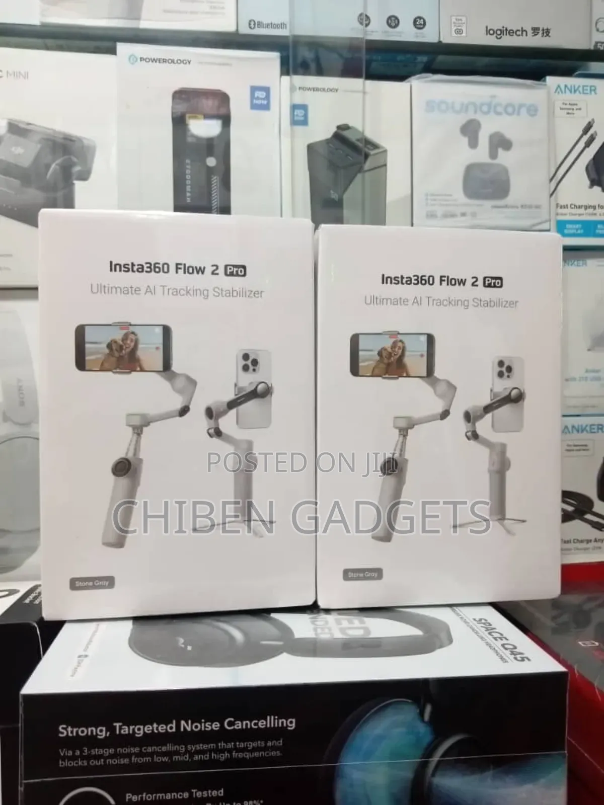 Insta360 Flow 2 Pro Grey Foldable Ai Gimbal