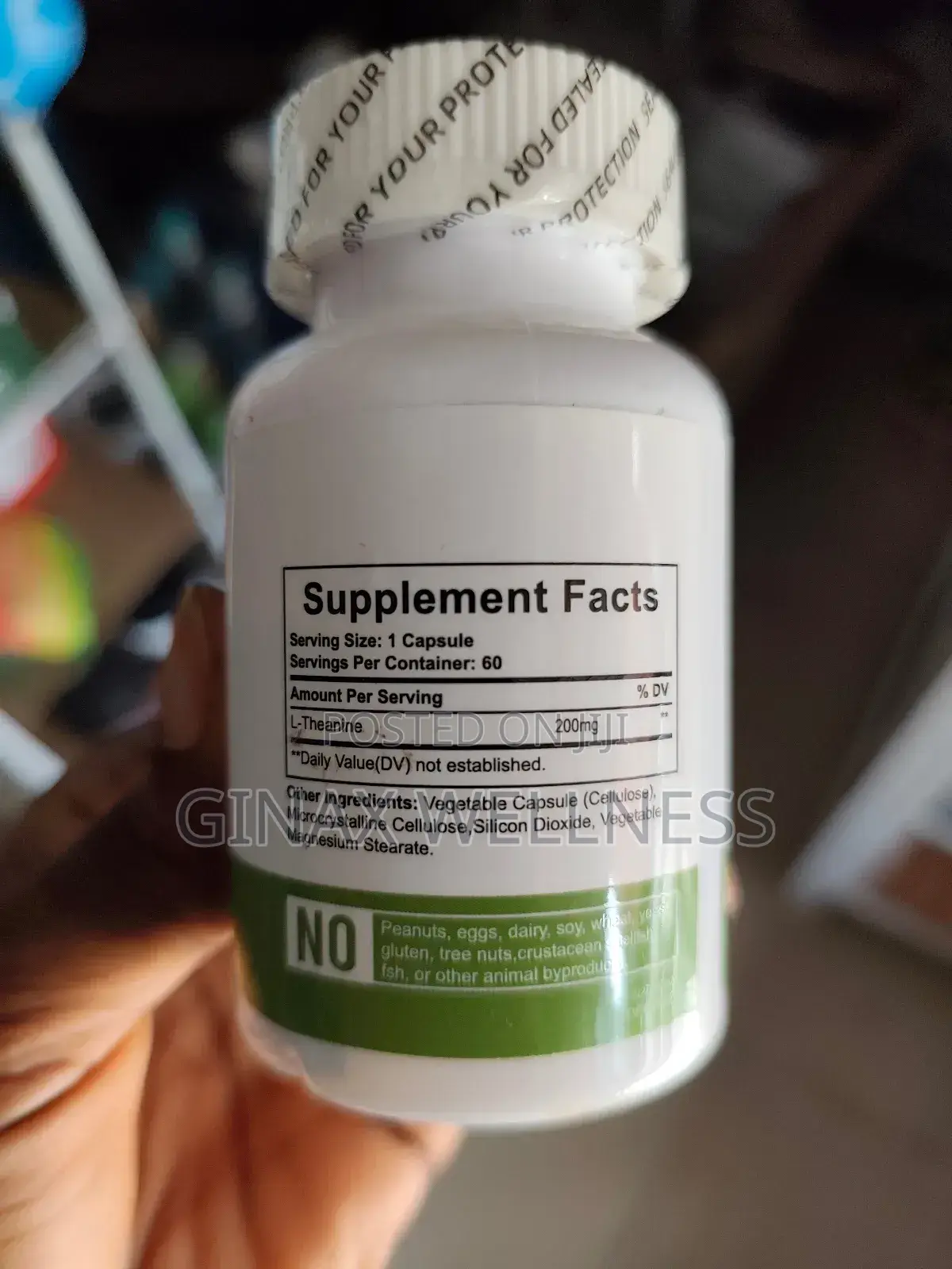 L-Theanine Capsule for Stress, Relaxation, and Concentration