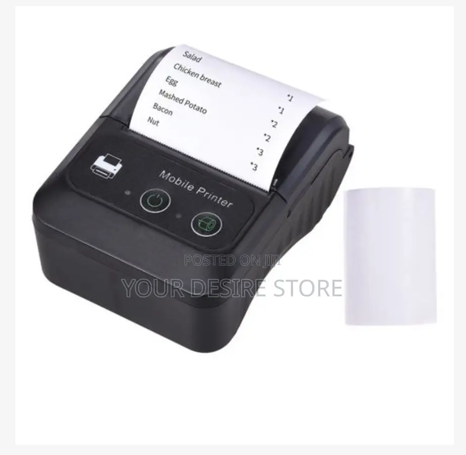 Mini Thermal Printer Wireless Bluetooth Printer 58mm Paper