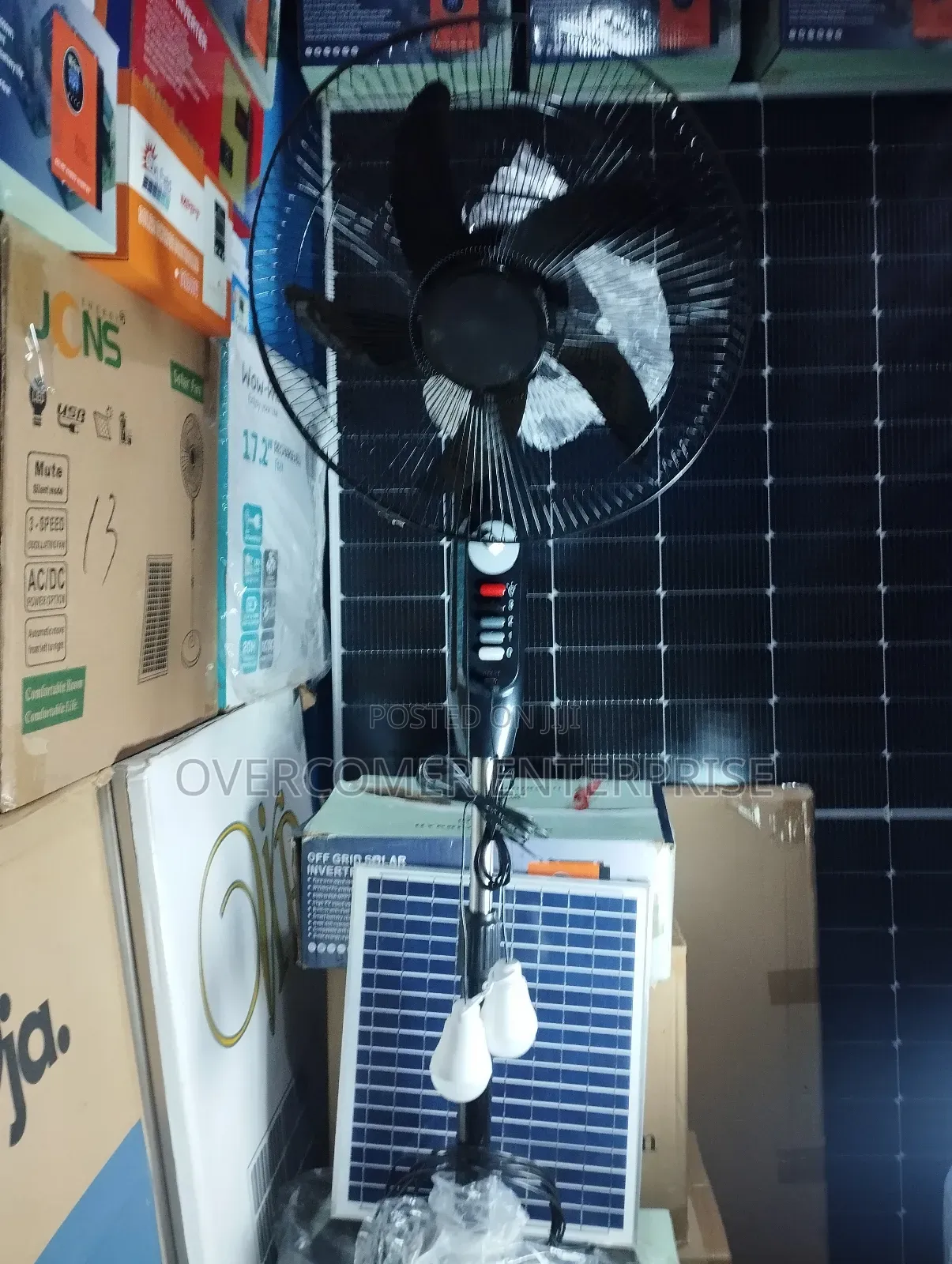 Solar Fan With Panel