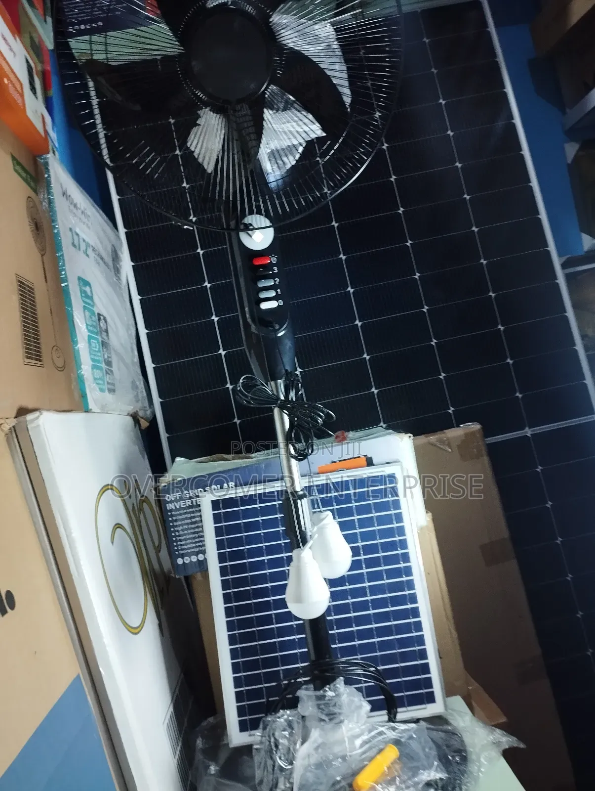 Solar Fan With Panel