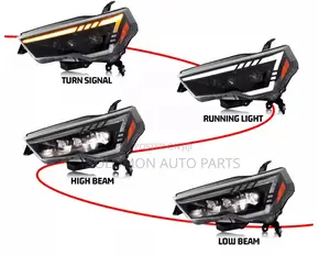 Headlight Toyota 4 Runner 2017 2018 2020 Led
