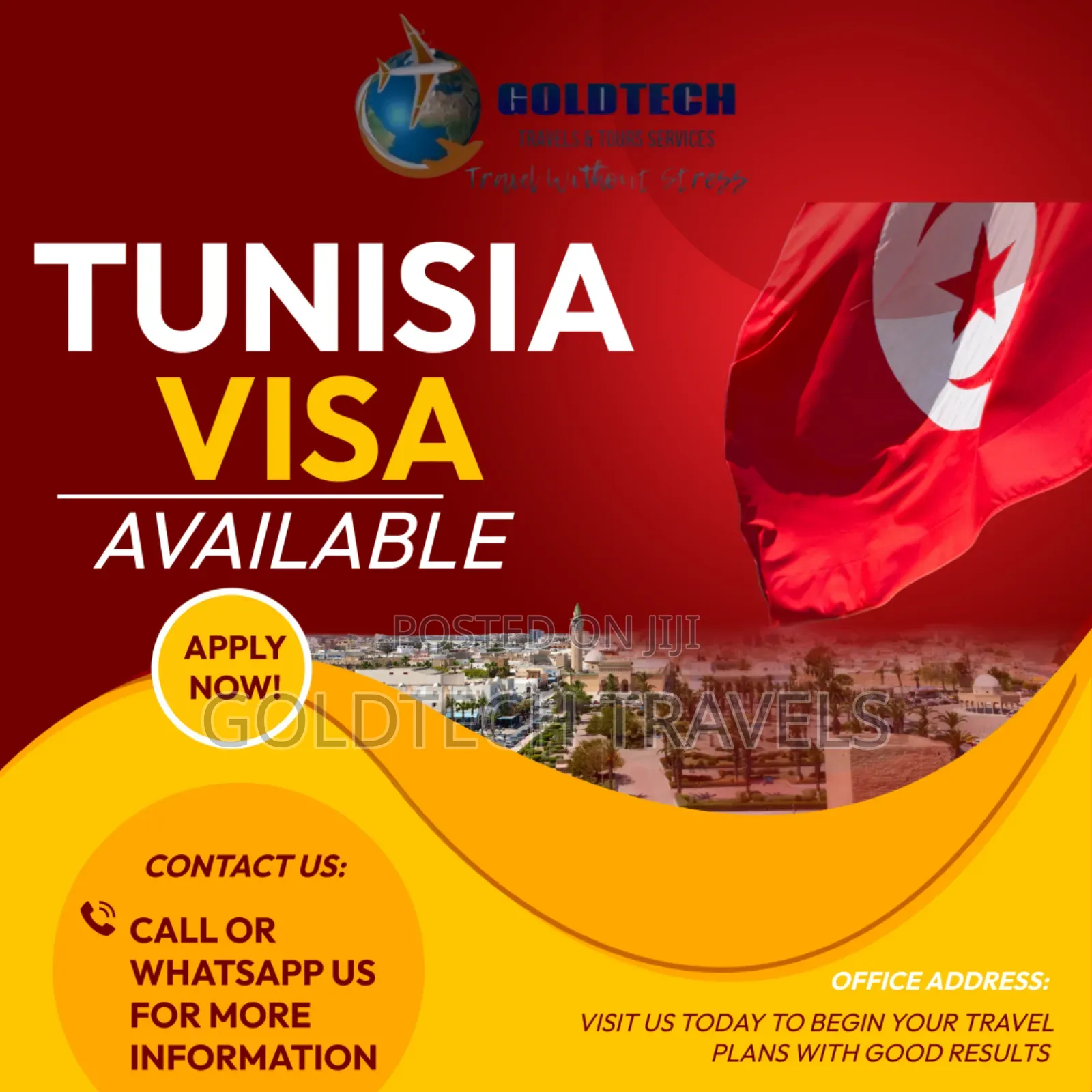 Tunisia Tourist/Visit Visa Available