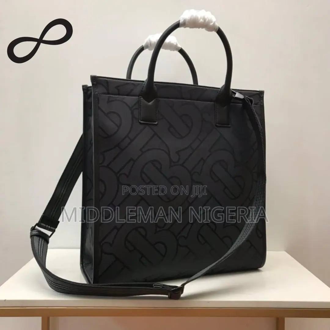 Burberry Jacquard Monogram Tote Bag