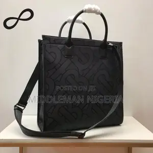 Burberry Jacquard Monogram Tote Bag