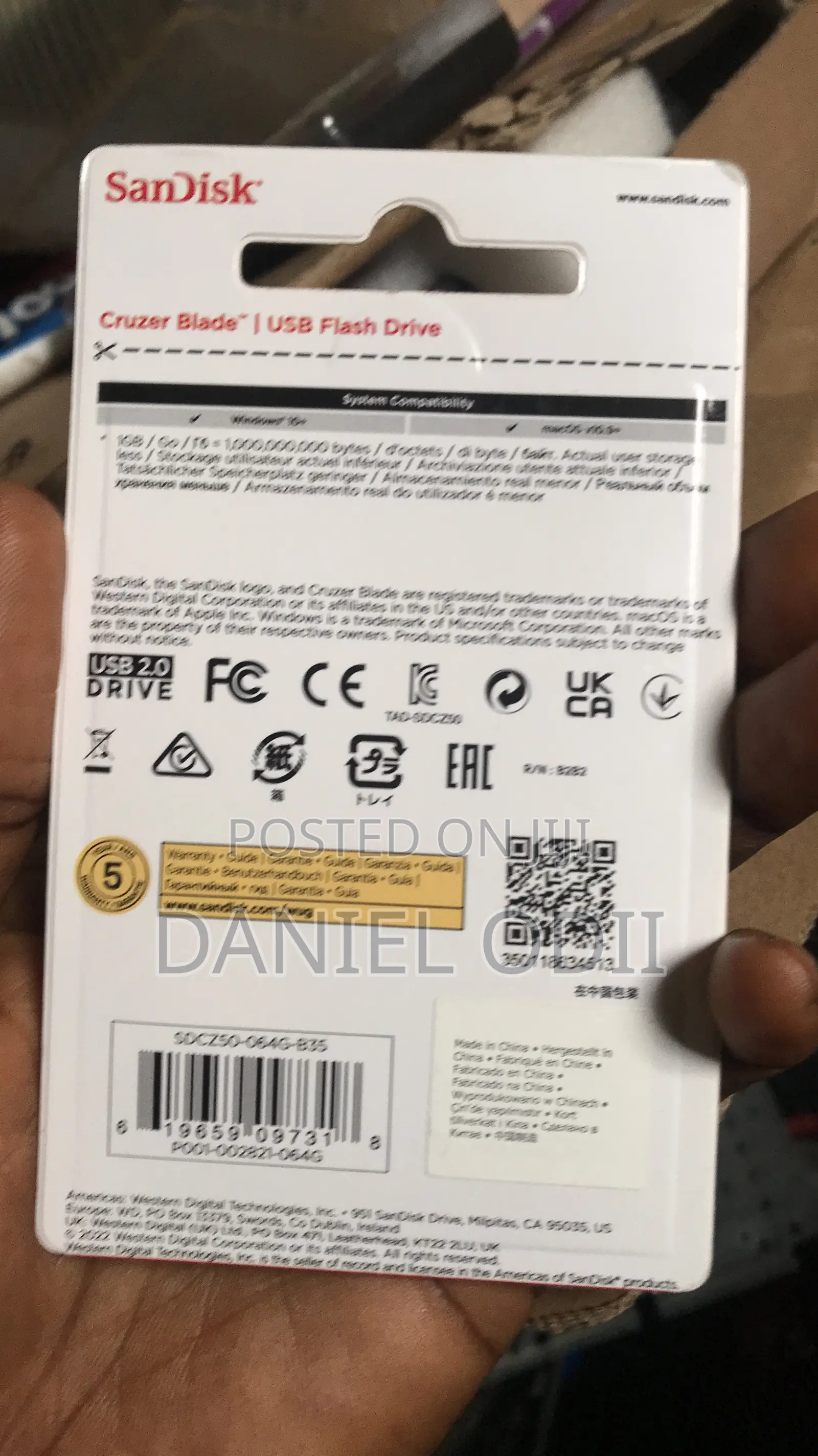 Sandisk Flash Drive 64gb