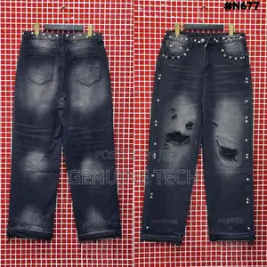 *High Quality Gem Stone Baggy Jeans