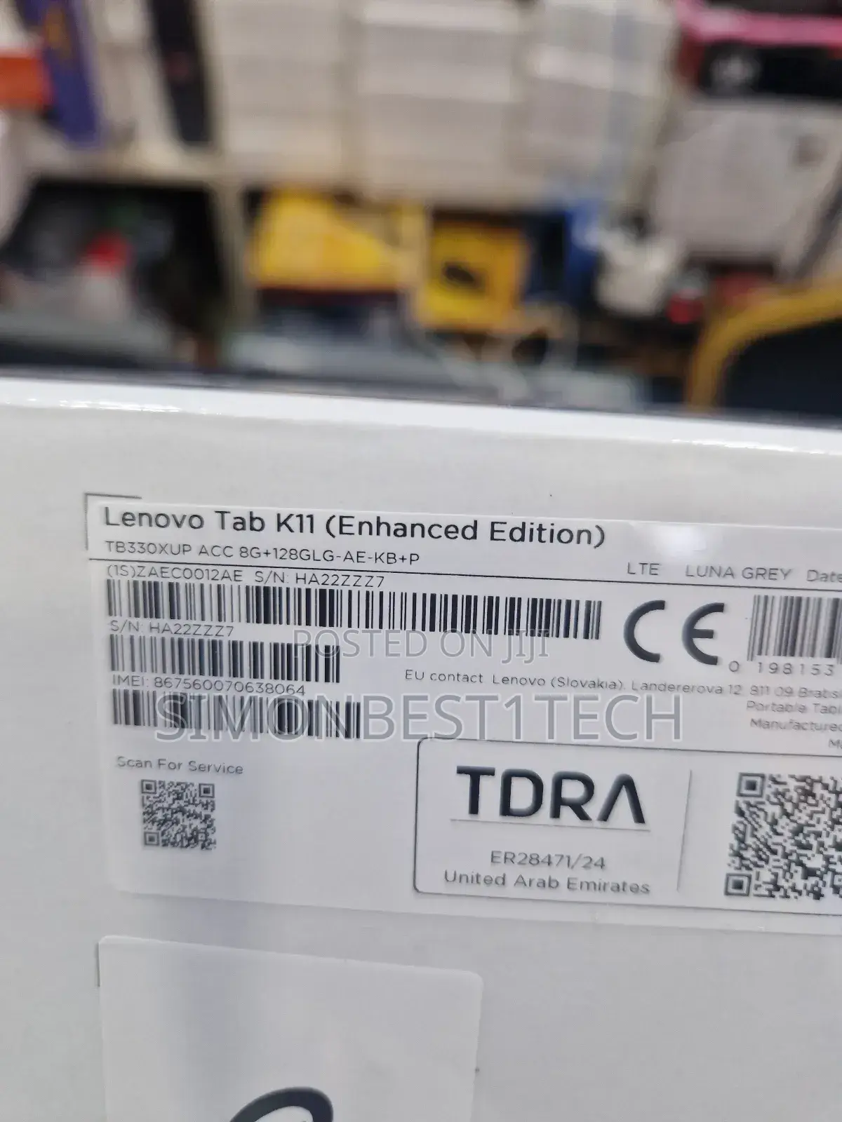 New Lenovo Tab K11 128 GB Gray