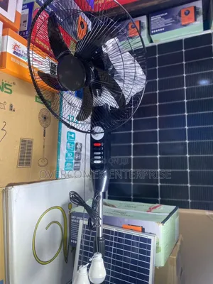 Rechargeable Solar Fan With Panel
