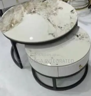 Marble Top 2 In 1center Table