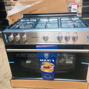 New Maxi 60x90 5burner Gas Cooker With Oven Grill