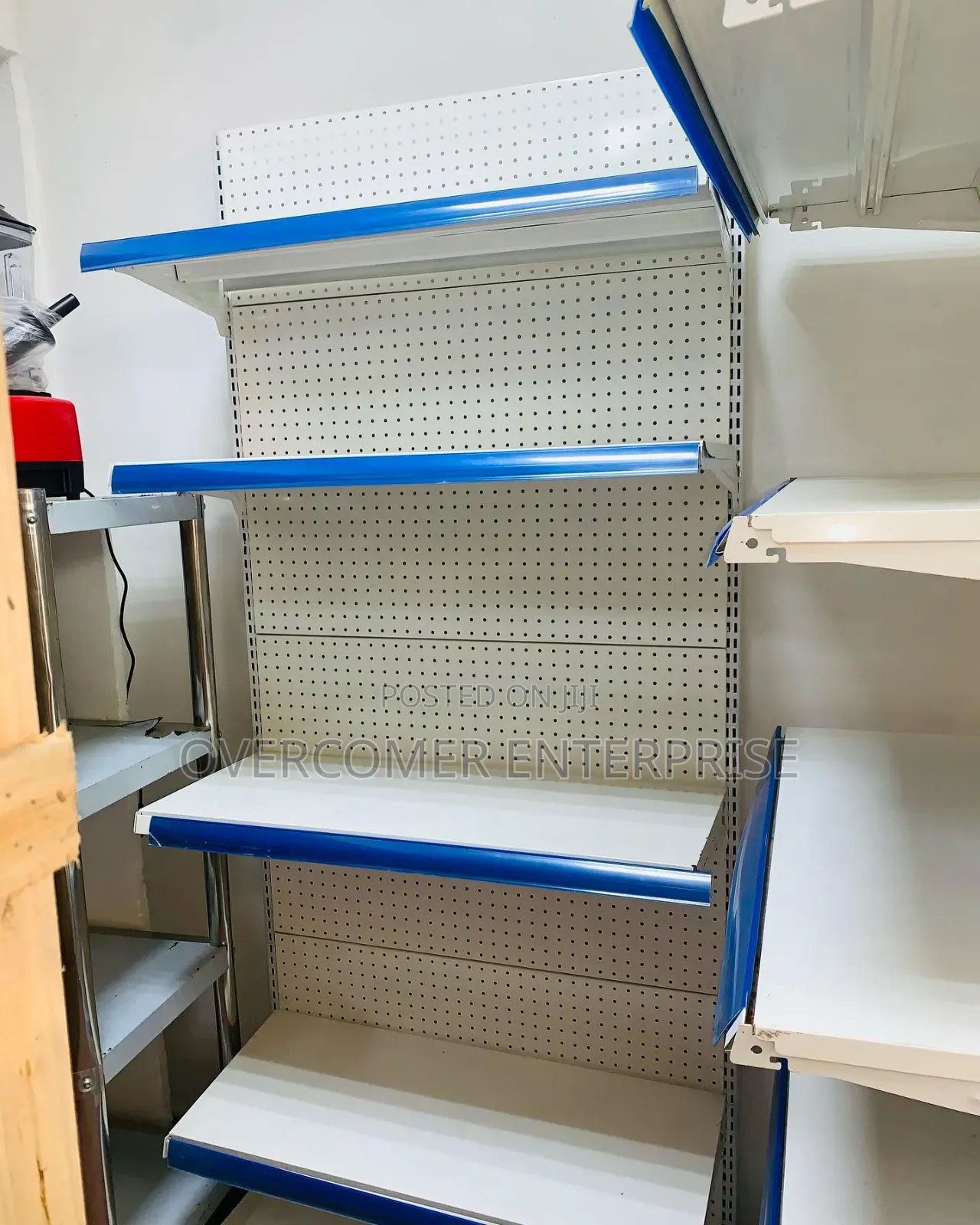 Supermarket Shelves Blue
