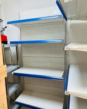 Supermarket Shelves Blue