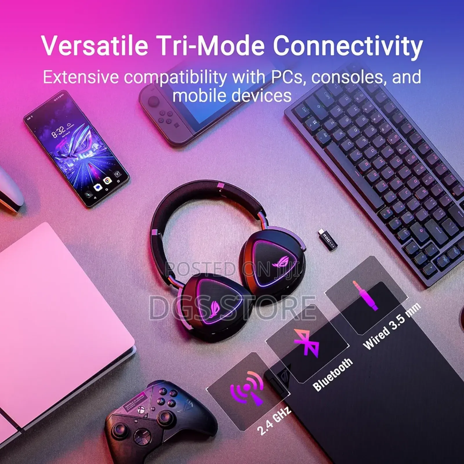 Asus Rog Delta Ll Bluetooth Headphone 