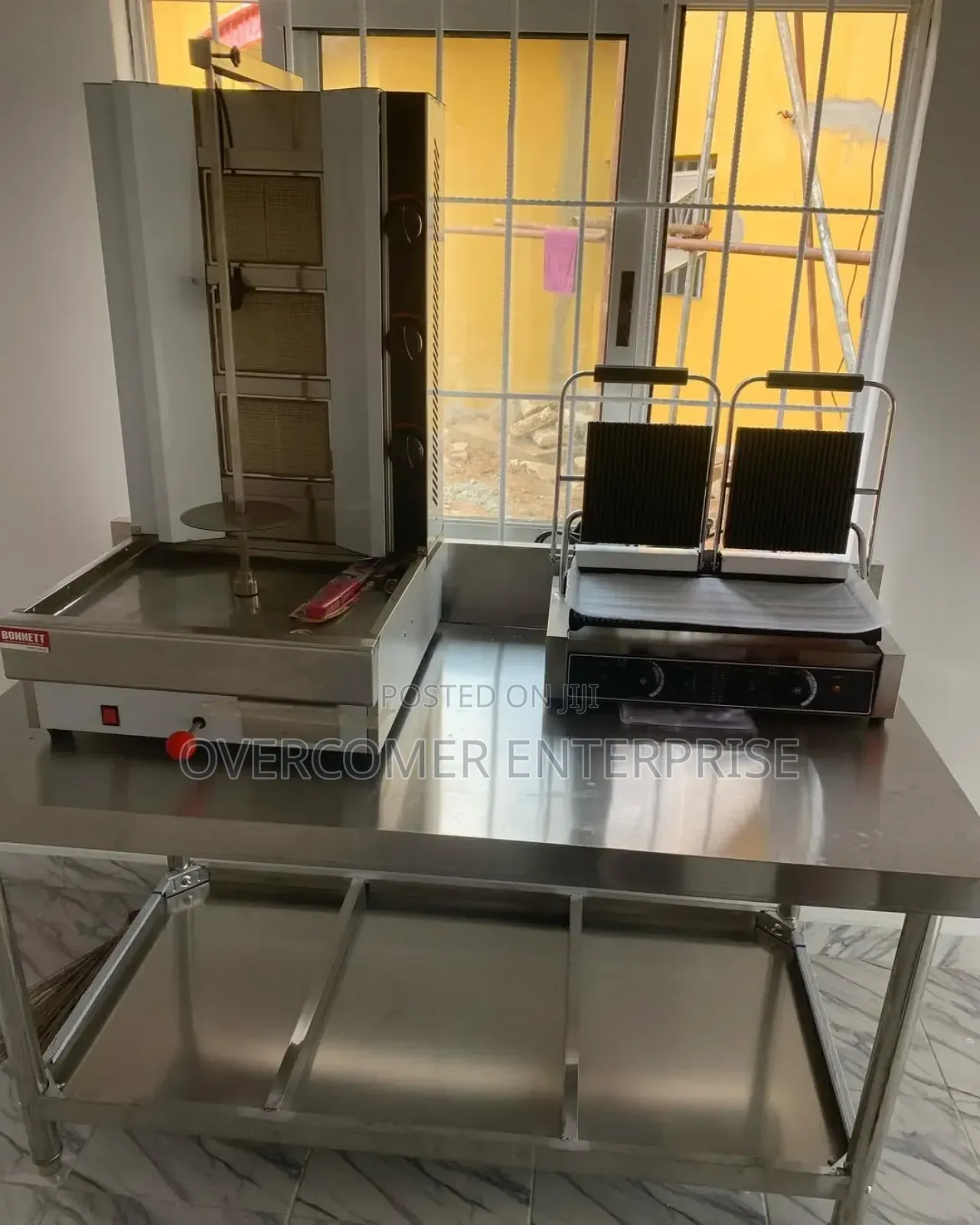 3 Burner Sharwama Machine and Toaster