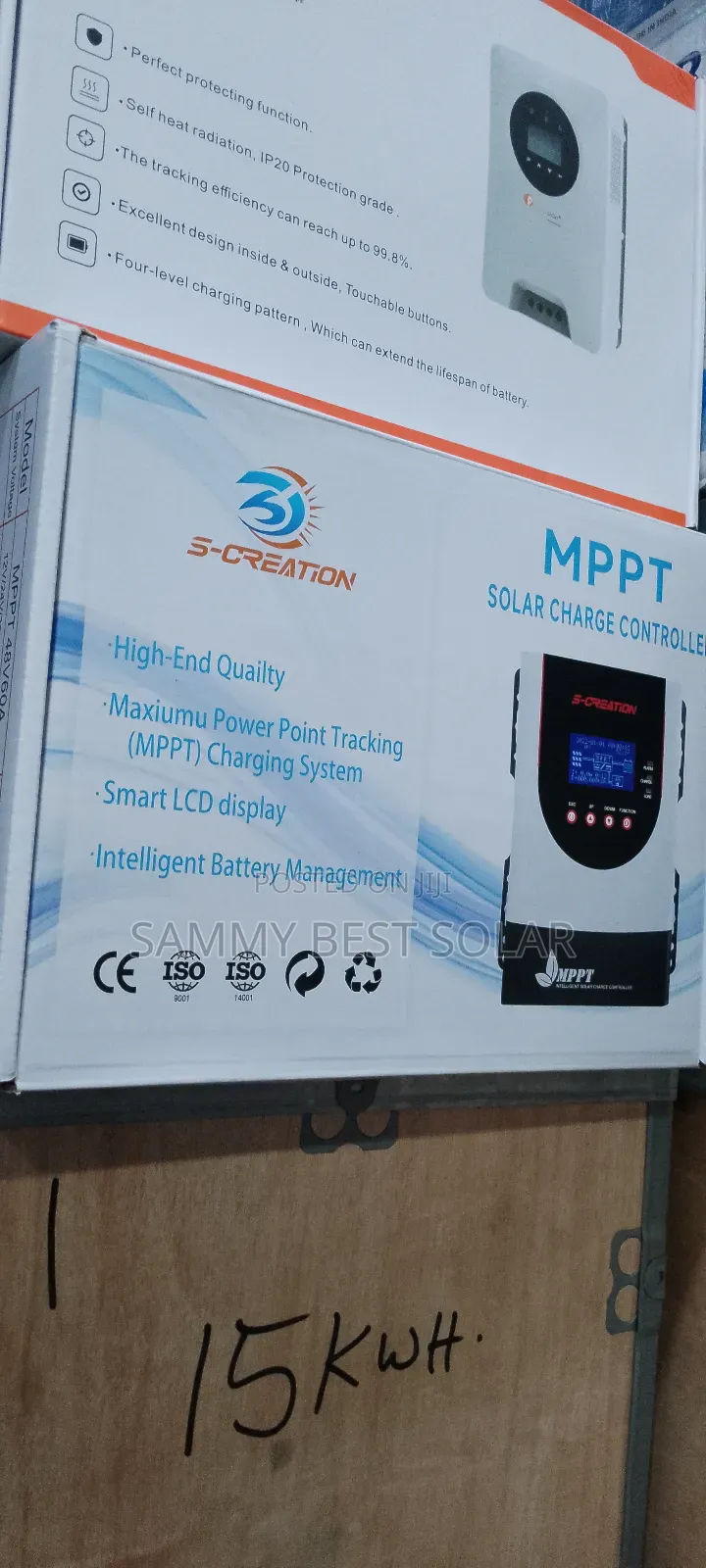 60ah 48volts S Creaton MPPT Charge Controllar